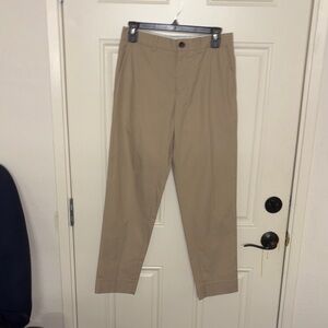 Armani Exchange Tan Straight-Leg Chinos